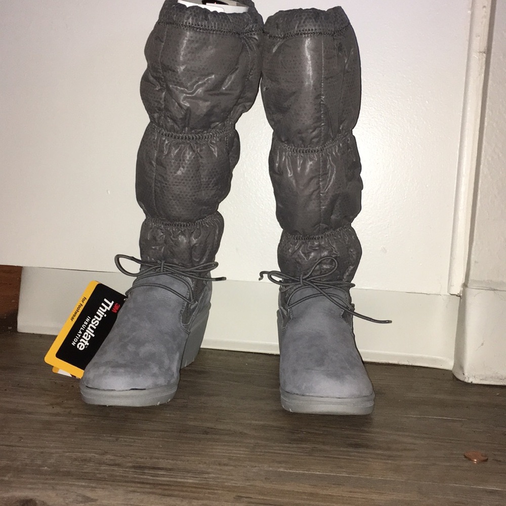 Caterpillar MIA wedge winter boots NWT! 7.5 grey